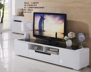 MDF Living Room TV Stand Hall Cabinet Tempered Glass Modern Home Furniture
