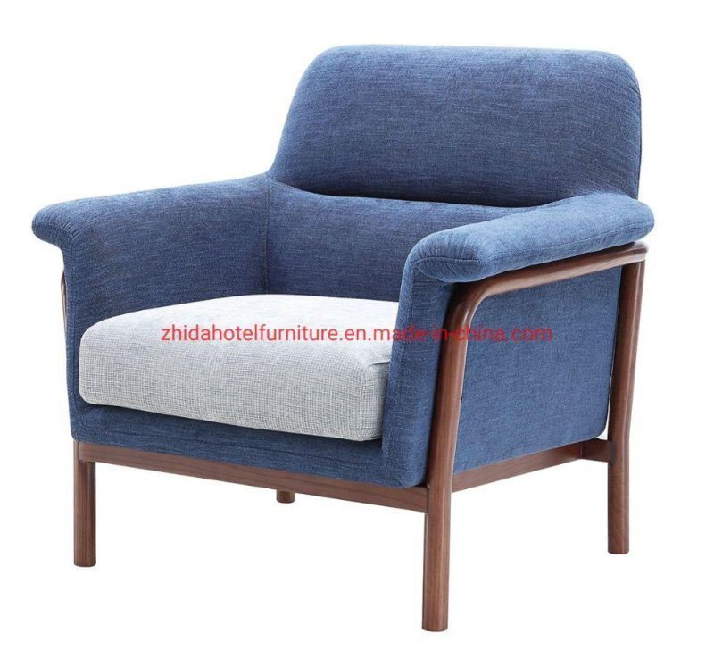 Wooden Armrest Modern Restaurant Home Hotel Chair for Living Room Furniture