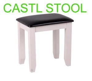 Wooden Stool/White Furniture