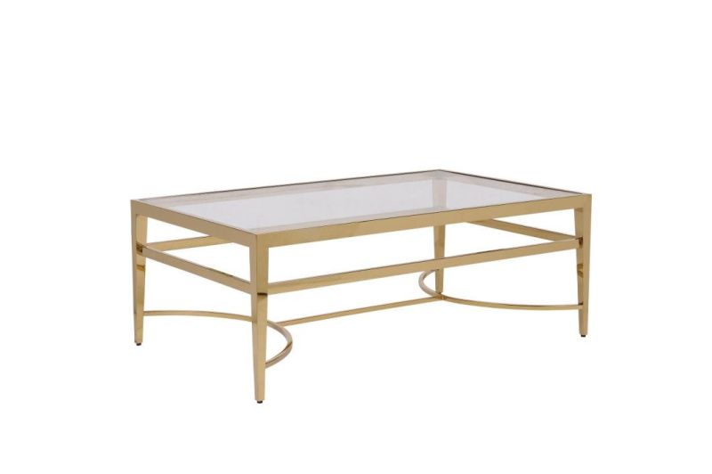 Hotel Furniture Living Room Long Rectangular Metal Coffee Table