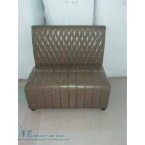 Hotel Lobby Modern Wood Frame Leather Leisure Sofa (HW-6601-1S)
