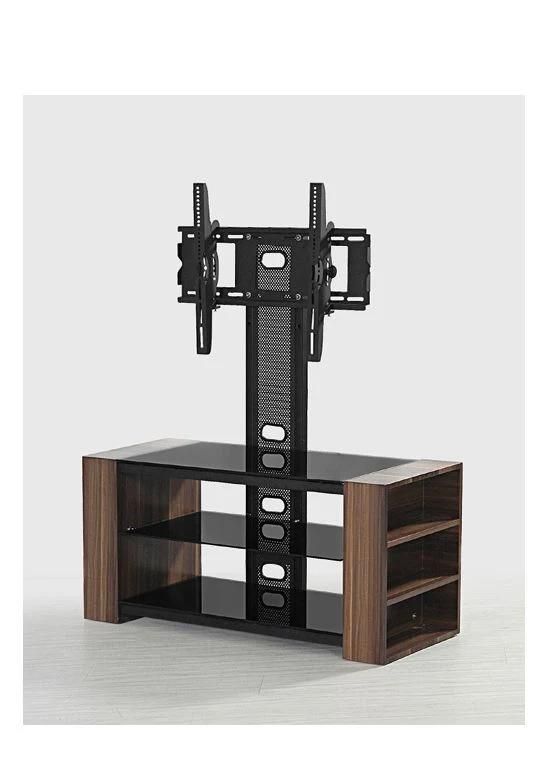 Modern Furniture Movable LCD Plasma Mobile Cart Trolley TV Stand Designs / Floor Mount Mobile Metal Iron TV Stand with Wheels