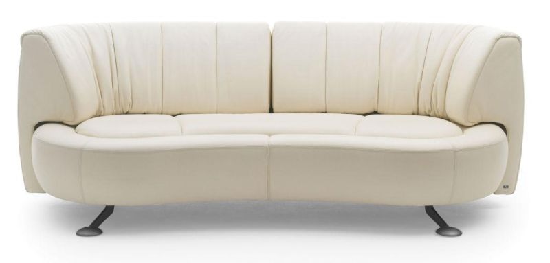 New Design Living Room White L Shape Leisure Leather Sofa with Office Furniture