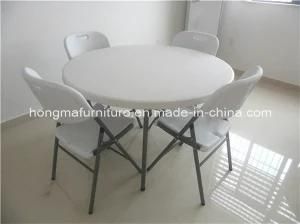 4ft Outdoor Furniture of Folding Round Table for Dining Use