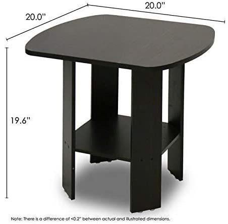 2021 New Model Simple Design Sturdy Espresso Side Table