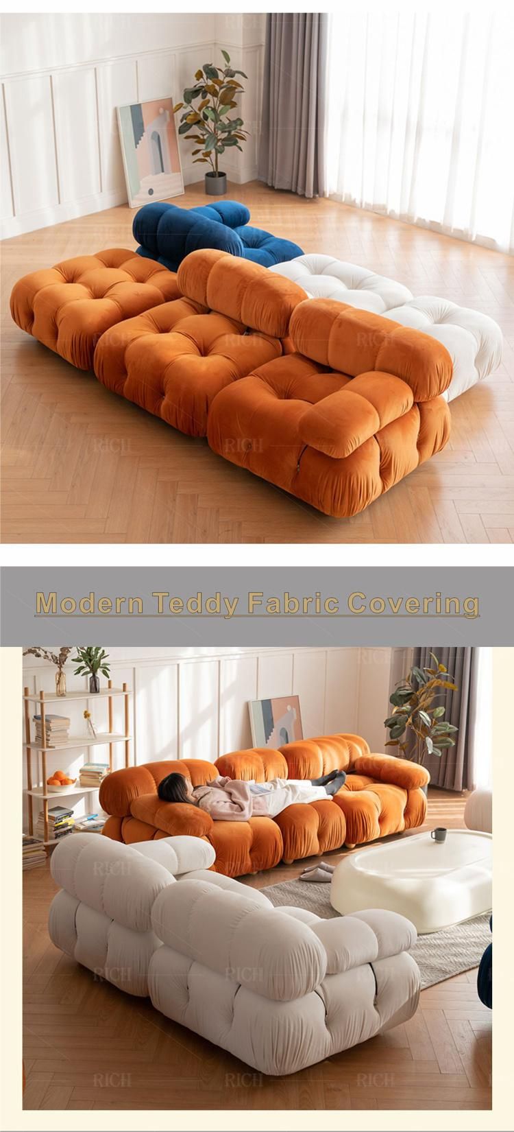 Modern Furniture Living Room DIY Fabric Loveseat Sofa Set