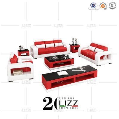 Hot Sale Amercial Style Leisure Modular Style Modern PU Leather Sofa Set Furniture with High Quality
