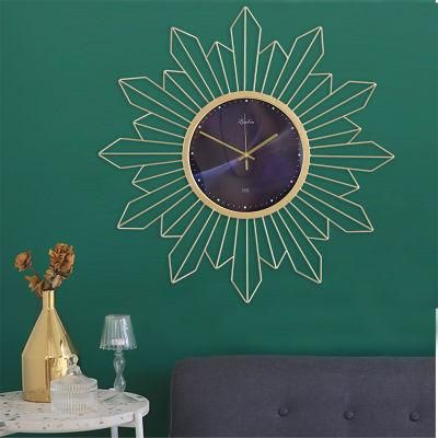 Art Deco Art Decal Multi-Functional Decorative Metal Wall Clock