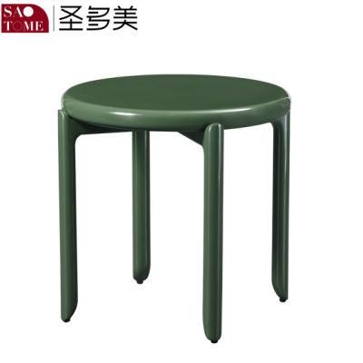 Small Round Table in Cedar Green or Khaki Gray for Household Use