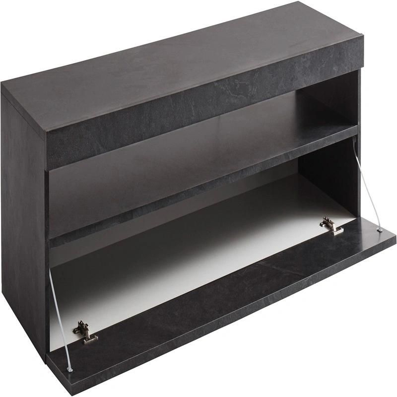 New Modern Office Black Wooden TV Cabinet with Lights