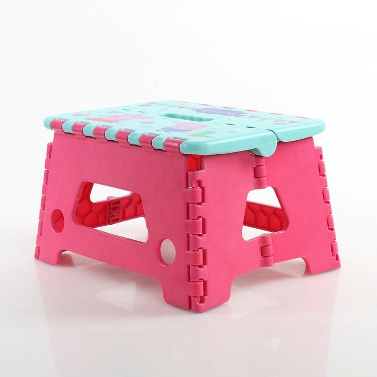 Page Cartoon Cute Children Adult Portable Folding Plastic Stool