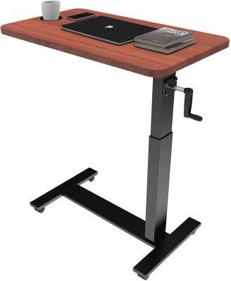 Overbed Table with Crank Adjustable Height