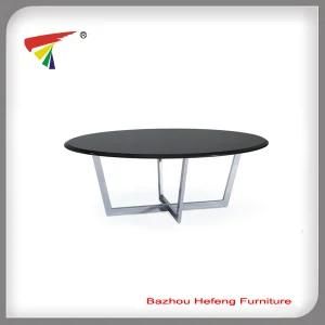 MDF Black Coffee Table Glass Furniture (CT101)