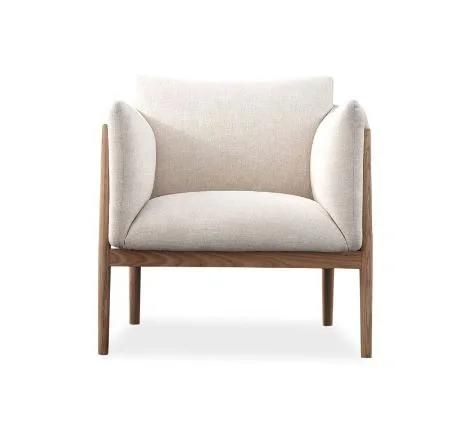 Simple Nordic Living Room Sofa Chair Which Fabric Solid Wood Frame Armchair