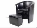 PU Black Modern Home Furniture Arm Sofa