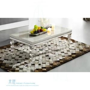 Elegant Artificial Marble Top Home Tea Table (HW-606-2T)