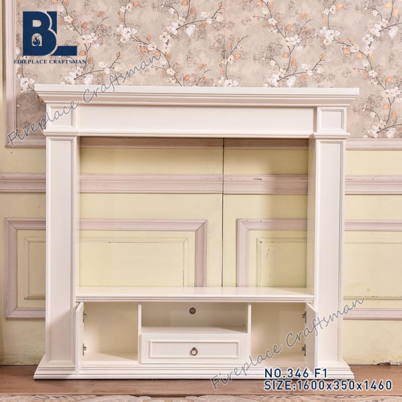 Ce Approved Modern Simple TV Stand Fireplace Home Furniture (346)