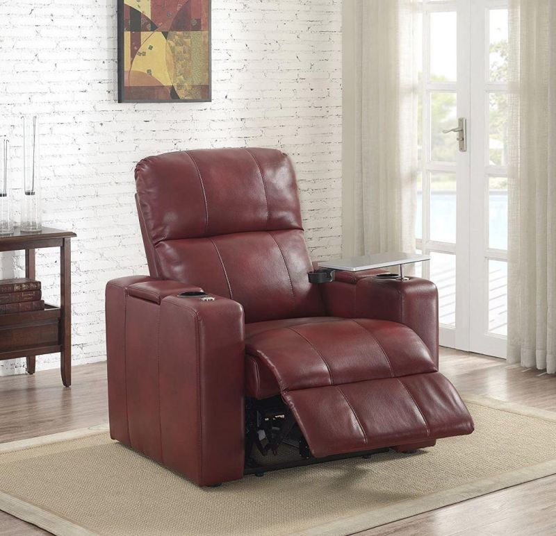 Jky Furniture High Adjustable Leather Home Theater Power Recliner Sofa Set with Customerization Functions