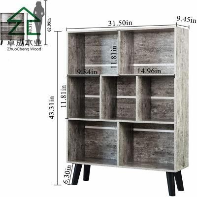 Modern Simple Design Wooden Adjustable Bookshelf