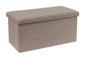 Knobby Factory Customized Linen Folding Storage Ottoman Bed End Bench