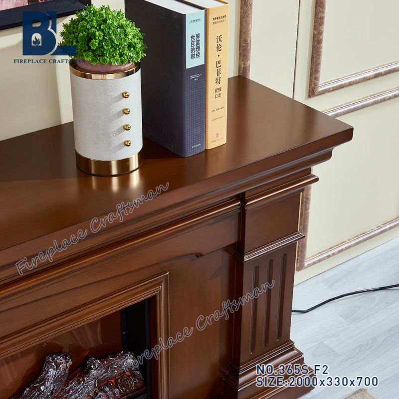 Latest Designs Modern Living Room Wood Furniture Electric Fireplace TV Stand for Sale