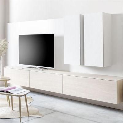 Promotion Price Black Wall Wood TV Cabinet with Fireplace Modern TV Stand Cabinet with Display Glass Doors Fast Delivery Glass TV Cabinet