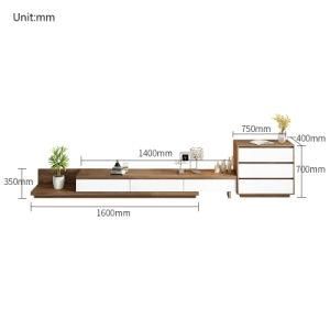 Modern Simple Lengthen and Shorten 1.6m Wooden TV Cabinet/TV Stands Chest of Drawers for Living Room Furniture