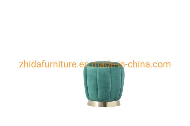New Design Luxury Style Stainless Steel Small Round Stool