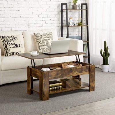 Modern Household Furniture Simple Storage Height Adjustable Lifting Side Table