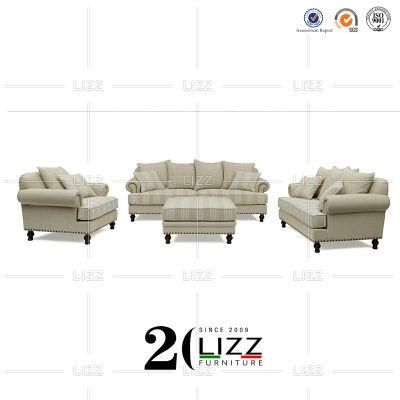 Nordic Modern Design Fabric Home Furniture Set Leisure Velvet Sectionalliving Room Sofa with Metal Leg