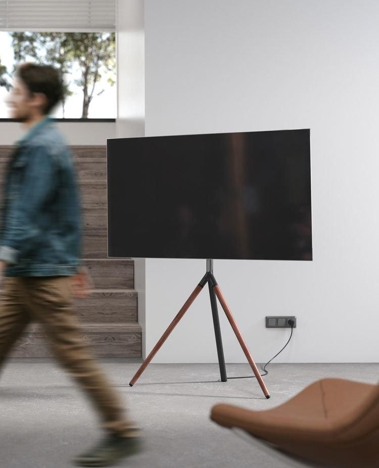 Modern Living Room Furniture Tripod Stylish Easel Studio TV Floor Stands