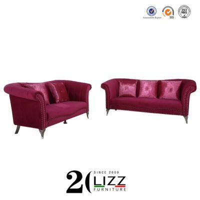 American Royal Luxury Velvet/Linen Sectional Leisure Fabric Sofa Chair