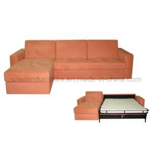 Modern Coner Sofa Bed with Mattress, Living Room Sofa (WD-575)