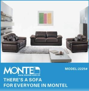 Modern Brown Leather Sofa Set 2225#