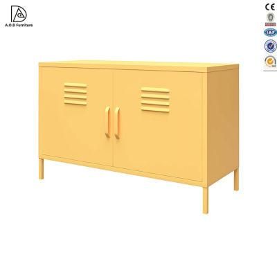 Modern Home Hotel Furniture Metal Living Room Apartment Steel TV Stand Cabinet