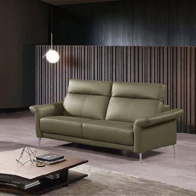 Quality Modern Living Room Couches Set Home Wooden Furniture Suites Genuine Leather Sofa