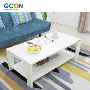 Hot Selling Simple White Coffee Table Wood Home Furniture