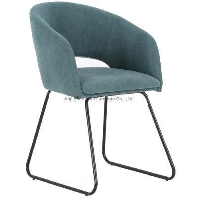 Hot Selling Metal Home Dining Furniture Accent Leisure Chair with Armrest (ZG20-028)
