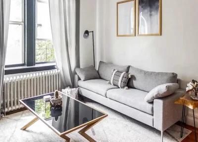 Nordic Modern Living Room Furniture Couch Home Fabric Lounge Sofa