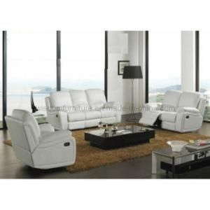 Living Room Sofa, Genuine Leather Recliner Sofa (R-8876)