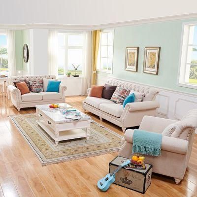 Quanu 61617 Royal Luxury Living Room Fabric American Style 1 2 3 Sofa Set Designs
