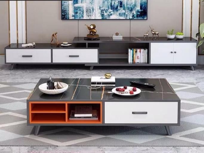 Living Room Cheap Furniture Home Melamine Board Modern Coffee Table