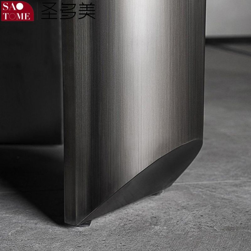 Slate Top and Metal Feet Coffee Table for Living Room