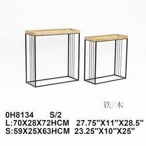 American Retro Wrought Iron Solid Wood Porch Table Old Table Long Modern Minimalist Console Table Furniture