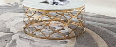 Modern Wedding Table Hotel Round Side Table Dubai Metal Coffee Tables for Home Furniture