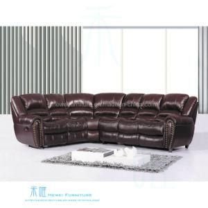 Modern Leather Recliner Sofa for Home Theater (DW-6013S)