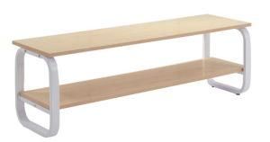 MDF Top &amp; Shelf Metal Leg TV Stand