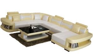 Living Room Sofa Set Designs Imported White Color Leather Made Fancy Home Sofa Set