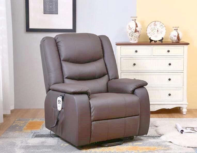 Jky Furniture Leather High Adjustable Power Lift Chair with Big Wingback
