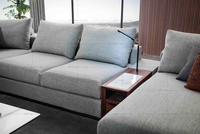 China Manufacturer Latest European Modern Furniture Genuine Fabric Sofa Living Room Furniture